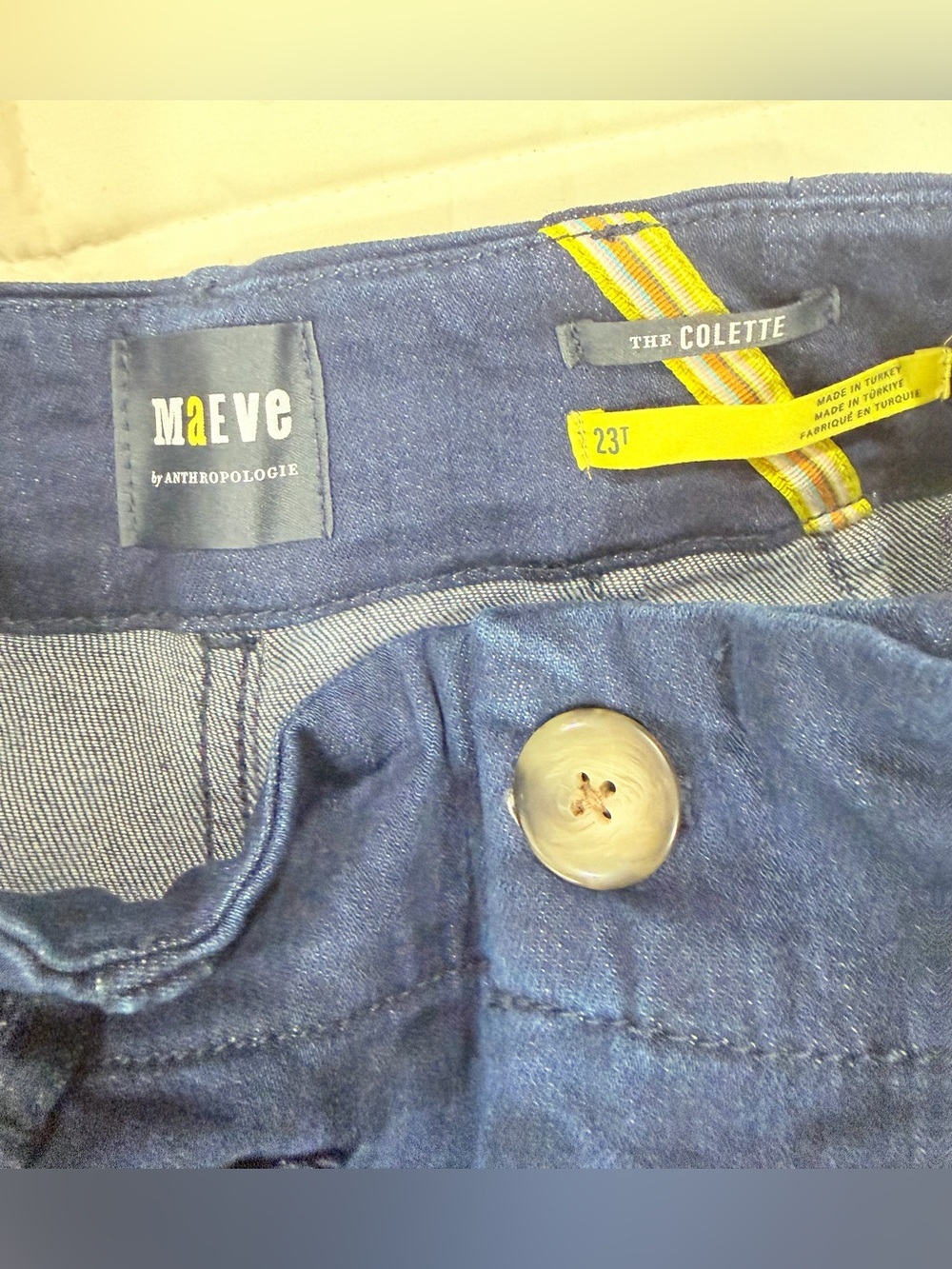 Maeve Dark Blue Wide-Leg High-Rise Jeans - Picture 9 of 10
